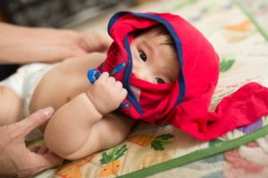 新生児（赤ちゃん）の沐浴後の着替えは下準備でうまくいく！